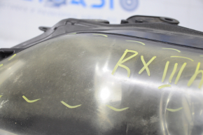 Фара передняя левая в сборе Lexus RX350 RX450h 13-15 рест, ксенон, паутина, под полировку