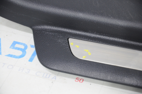 Накладка порога передняя левая Lexus RX350 RX450h 10-15 черная, царапины, вмятины, потертость