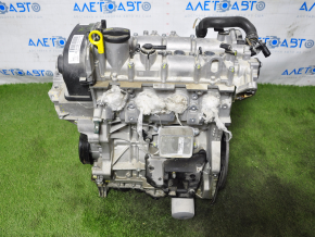Двигатель VW Jetta 19- 1.4T DGXA 4к замят поддон, скол на полуподдоне, побита крышка защиты грм