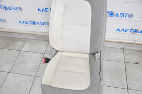Водійське сидіння Chevrolet Bolt 17- з airbag, шкіра сіра+біла, механіч, підігрів, під хімч