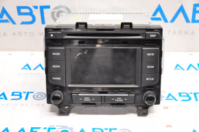 Магнитофон радио Hyundai Sonata 15-17 средний дисплей, дефект экрана, облез хром