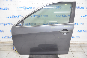 Дверь в сборе передняя левая Toyota Camry v50 12-14 usa keyless, графит 1G3, тычка, тычка на хроме