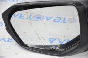 Зеркало боковое левое Honda Insight 19-22 5 пинов, подогрев, графит, разбит зеркальный элемент