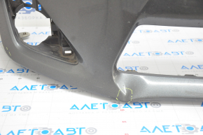 Бампер передній голий Toyota Camry v50 12-14 usa LE XLE графіт, заломи, злам кріп, потер
