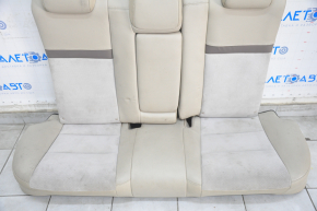 Задний ряд сидений 2 ряд Toyota Camry v50 12-14 usa кожа беж+ замш, под химчистку, заломы на коже