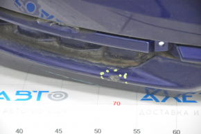 Бампер задний голый Honda Accord 16-17 рест, синий, прижат