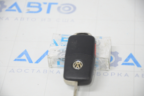 Ключ VW Jetta 11-18 USA 4 кнопки, розкладний, подряпини, потерт