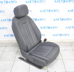 Пассажирское сидение Audi A4 B9 17-19 с airbag, электро, кожа, черное