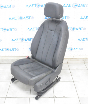 Сидіння водія Audi A4 B9 17-19 з airbag, електро, шкіра, чорне