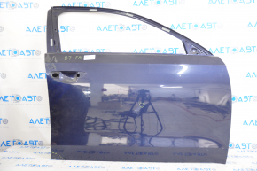 Дверь голая передняя правая VW Passat b7 12-15 USA синий LX5R, тычка, замята