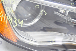 Фара передняя правая в сборе Audi A3 8V 15-16 xenon hid, с нижним креплением, песок, трещина под стеклом