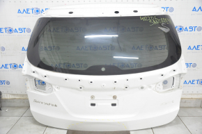 Дверь багажника голая со стеклом Hyundai Santa FE Sport 17-18 рест, белый SWP, примята
