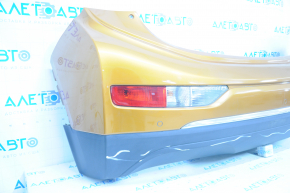 Бампер задний в сборе Chevrolet Bolt 17-21 с блоками BSM, парктрониками, с оптикой, оранжевый, сломаны крепления