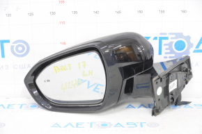 Зеркало боковое левое Chevrolet Bolt 17-19 12 пинов, черн с хром молдингом, с камерой, поворотник, BSM
