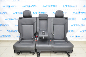 Задний ряд сидений 2 ряд VW Atlas 18- кожа, черная, трещина, отсутствует накладка