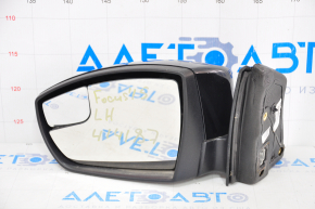 Зеркало боковое левое Ford Focus mk3 15-18 рест usa 5 пинов, поворотник, черное