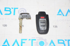 Ключ Audi Q5 8R 09-17 тип1, smart, 4 кнопки, царапины, потерт хром