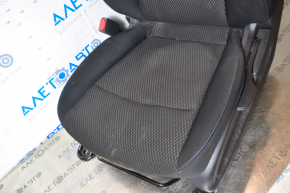 Водійське сидіння Nissan Leaf 13-17 без airbag, механіч, підігрів, ганчірка чорн