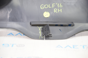 Накладка порога правая VW Golf 15- 5d черн, слом креп, царапины