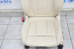 Водійське сидіння BMW X3 G01 18-21 з airbag, електро, шкірозамінник бежевий