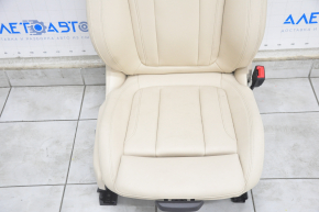 Пасажирське сидіння BMW X3 G01 18-21 з airbag, електро, шкірозамінник бежевий