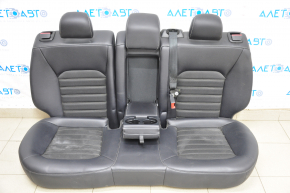 Задний ряд сидений 2 ряд Ford Fusion mk5 17-20 SE, черн кожа+тряпка, под химчистку