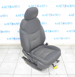 Пассажирское сидение Chevrolet Volt 16- без airbag, механич, тряпка черн, синяя строчка, под химч