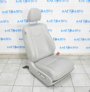 Пасажирське сидіння Lexus RX350 RX450h 10-15 з airbag, електро, підігрів, вентиляція шкіра сіра, тріщини