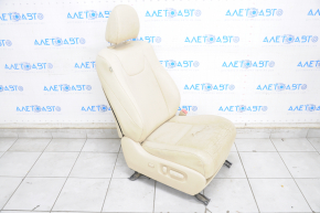 Пассажирское сидение Lexus RX350 RX450h 10-15 без airbag, электро, кожа бежевое, потрескана кожа, порвано