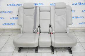 Задній ряд сидінь 2 ряд Lexus RX350 RX450h 10-15 без airbag, сіра шкіра, тріщини на шкірі, надрив