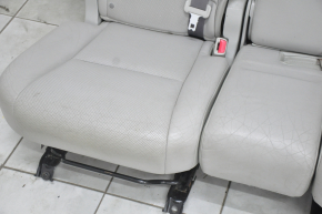 Задній ряд сидінь 2 ряд Lexus RX350 RX450h 10-15 без airbag, сіра шкіра, тріщини на шкірі, надрив