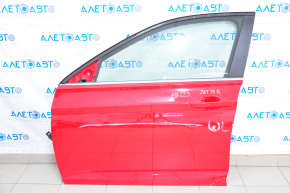 Дверь в сборе передняя левая VW Jetta 19- красный LY3D, замят угол