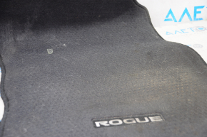 Комплект ковриков Nissan Rogue 14-20 тряпка черный, под химчистку
