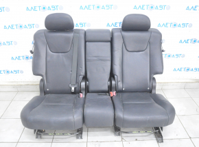 Задній ряд сидінь 2 ряд Lexus RX350 RX450h 10-15 без airbag, шкіра чорна, тріщини на шкірі, відсутня заглушка, топляк