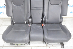 Задний ряд сидений 2 ряд Lexus RX350 RX450h 10-15 без airbag, кожа черн, трещины на коже, отсутствует заглушка, топляк