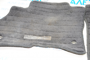 Комплект килимків Nissan Leaf 13-17 ганчірка чорний, без емблеми, під хімчистку