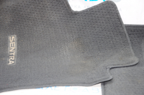 Комплект килимків салону Nissan Sentra 13-19 ганчірка чорна, під хімчистку