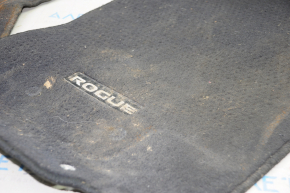 Комплект килимків Nissan Rogue 14-20 ганчірка чорна, під хімчистку
