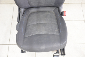 Пасажирське сидіння Chevrolet Volt 16- без airbag, механіч, ганчірка чорний синій рядок, під хімчистку