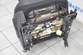 Пассажирское сидение Jeep Compass 17- без airbag, механич, комбинированное кожа черн+ тряпка, под чистку, сломана змейка