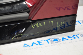 Порог левый Chevrolet Volt 16- черный с красным, затерт