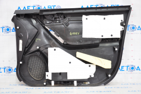 Обшивка двери карточка передняя левая Subaru Forester 14-18 SJ черн с серой вставкой тряпка, подлокотник тряпка, под химчистку