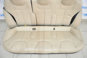 Задний ряд сидений 2 ряд Tesla Model S 16-20 рест, беж, подогрев, царапины, примята кожа