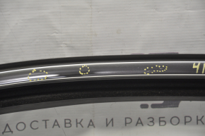 Молдинг двері верхній задній правий VW Passat b7 12-15 USA хром з ущільнювачем скла, дрібні подряпини