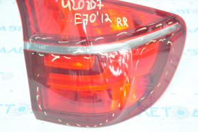 Фонарь внешний крыло правый BMW X5 E70 11-13 рест, трещины на стекле