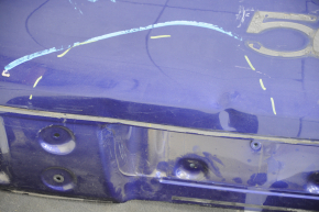 Двері багажника голі Fiat 500L 14- під камеру, синій PBR, вм'ятина, зам'ята