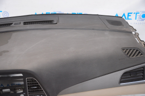 Торпедо передняя панель без AIRBAG Hyundai Sonata 15-17 черн, царапины, сломан каркас, под химч
