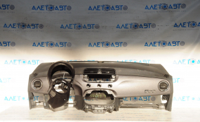 Торпедо передняя панель без AIRBAG Fiat 500 12-15 глянец, графит, царапины