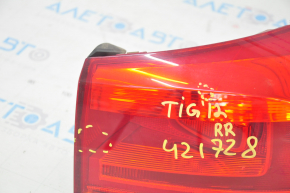 Ліхтар зовнішній крило правий VW Tiguan 12-17 рест, подряпини, мирко-тріщини
