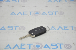Ключ VW Tiguan 12-17 4 кнопки, розкладний, потертий, відсутня емблема